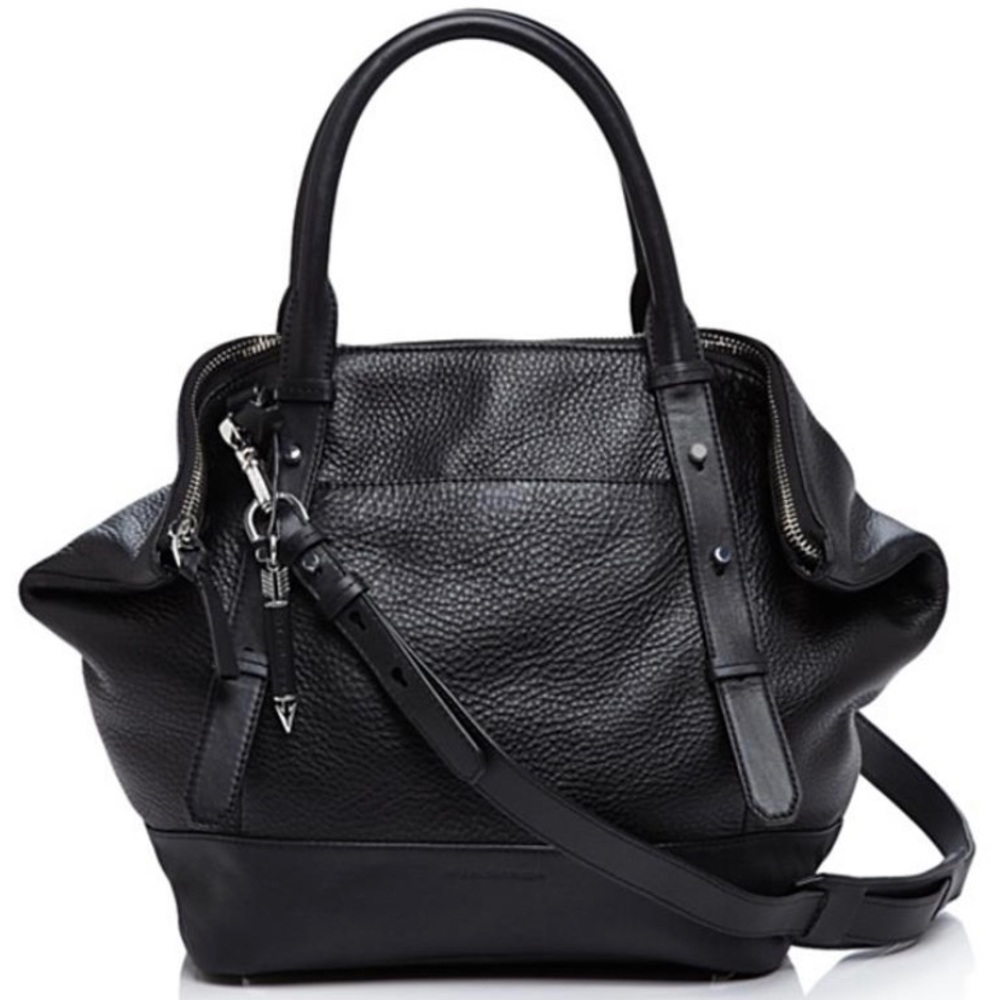 Mackage black leather handbag